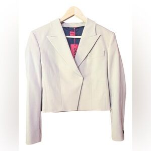 Hugo Boss CROPPED REGULAR-FIT BLAZER Size 2